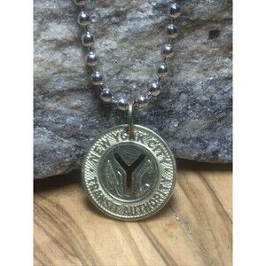Vintage Circulated NYC 1970s New York City Subway Token Pendant. Wear History!